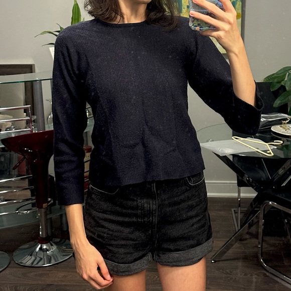 Vintage Jones New York black Lambs wool longsleeve sweater - Picture 4 of 7